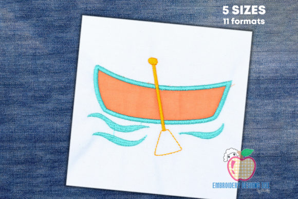 Canoe with Paddles Applique: A Holiday Design Review