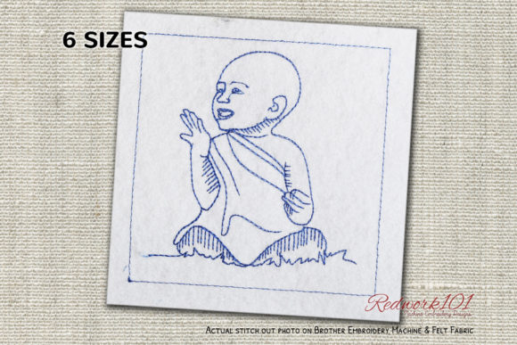 Cute Buddhist Kid Design Review for Apparel