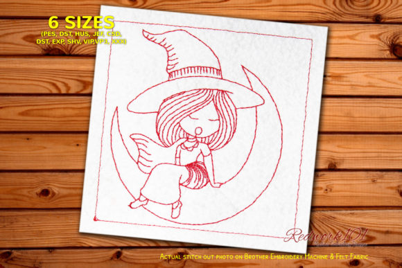Fancy Witch on Moon Redwork: A Designer’s Review