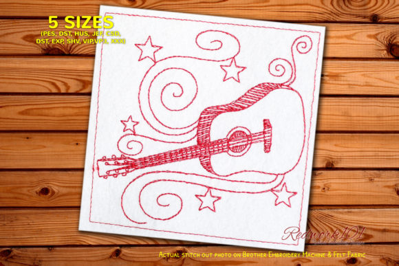 Review: Dreadnought Acoustic Guitar Redwork Design