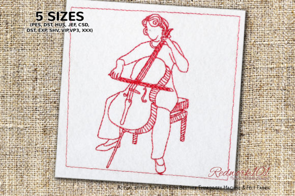 Reviewing Cello Violin with Artist Redwork