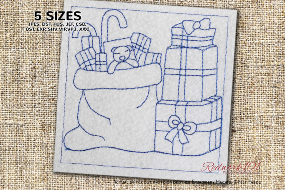 Reviewing Santa Bag with Full of Christmas Gifts
