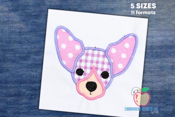 Reviewing the Chihuahua Dog Puppy Face Applique for Boutique Sweatshirts