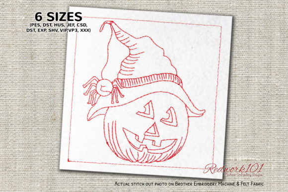 Reviewing the Happy Halloween Redwork Design
